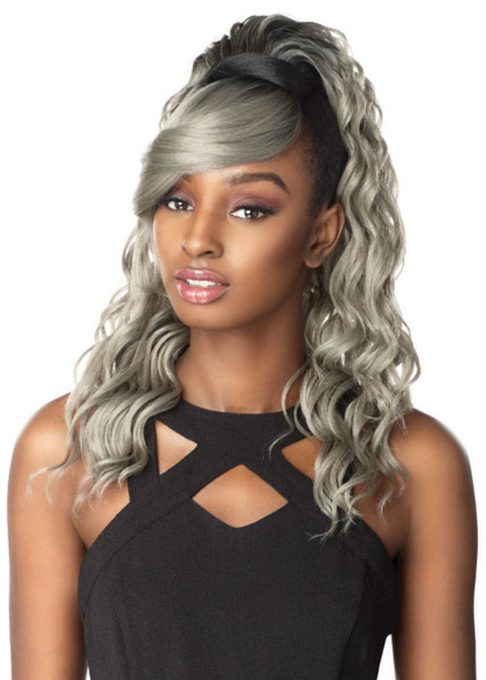 Synthetic Ponytail with Bang Brit