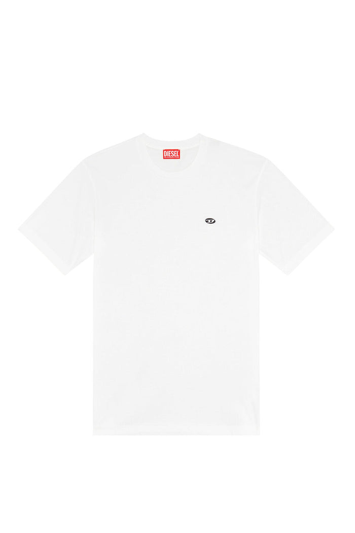 T-Just-Doval-Pj T-shirt with oval D patch White