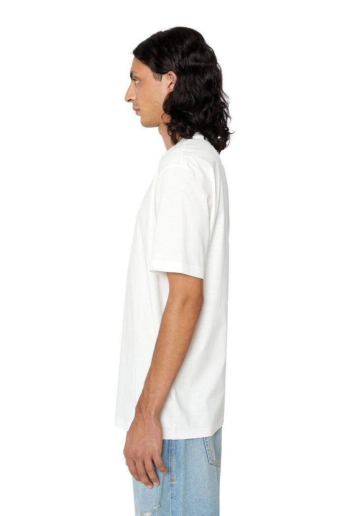 T-Just-Doval-Pj T-shirt with oval D patch White