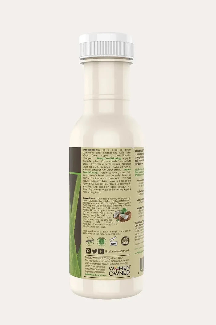 TALIAH WAAJID GREEN APPLE & ALOE NUTRITION APPLE CIDER DEEP CONDITIONER 12oz TALIAH WAAJID