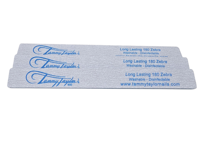 Tammy Taylor - Little Long Lasting Zebra File 180 Grit - Pack of 3