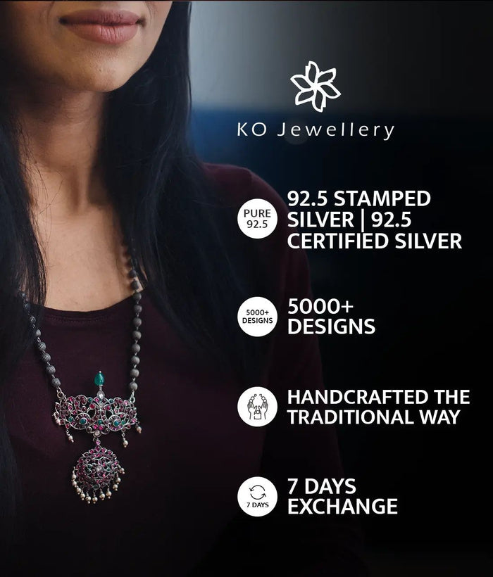 The Adviti Silver Kasu Necklace