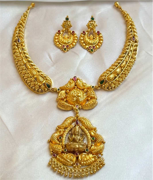 The Akshara Silver Lakshmi Kanti Necklace
