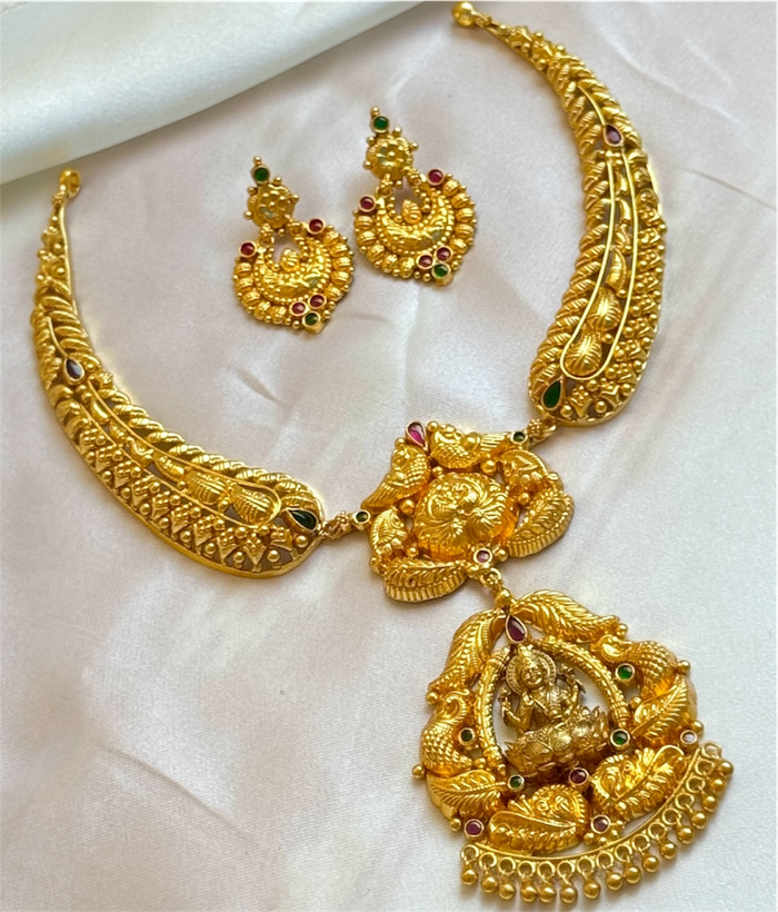 The Akshara Silver Lakshmi Kanti Necklace