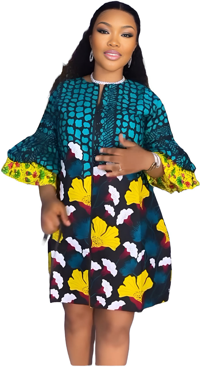 The Amina Ankara Dress