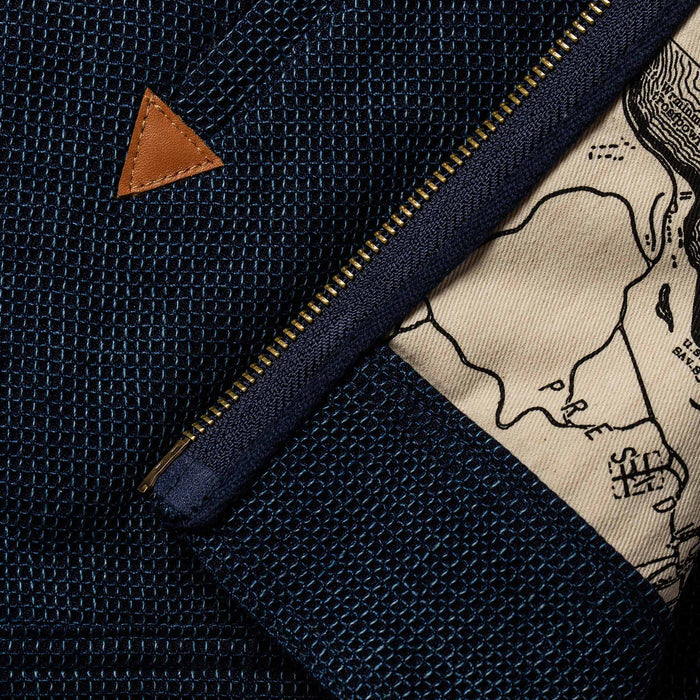 The Après Hoodie in Indigo Waffle