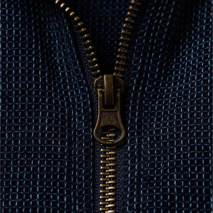 The Après Hoodie in Indigo Waffle