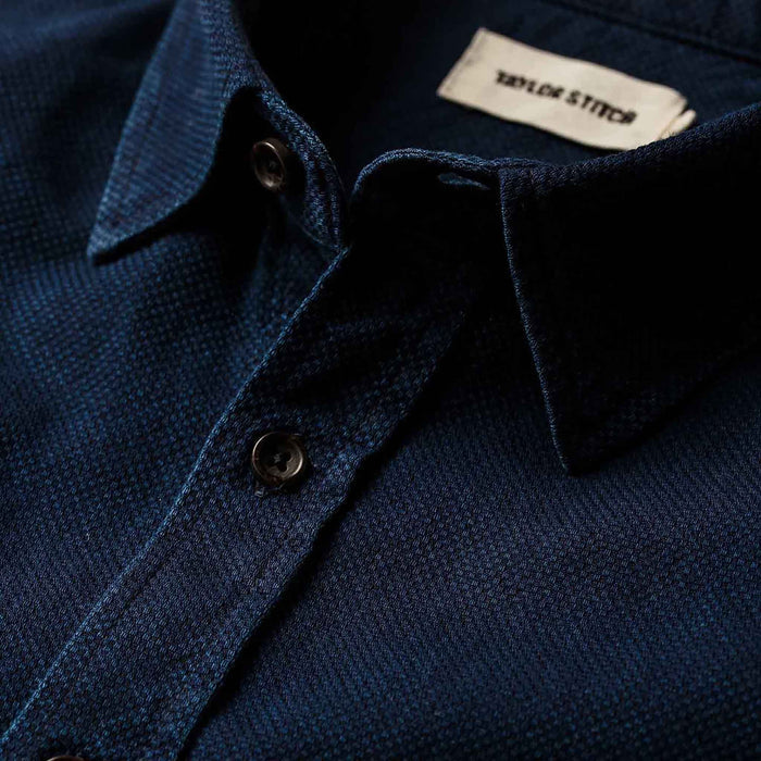 The California in Indigo Dobby