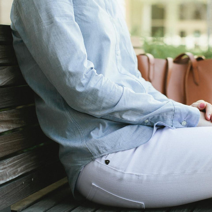 The Caroline in Light Blue Chambray