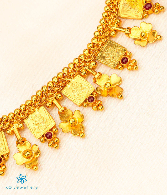 The Dvaya Silver Lakshmi  Necklace