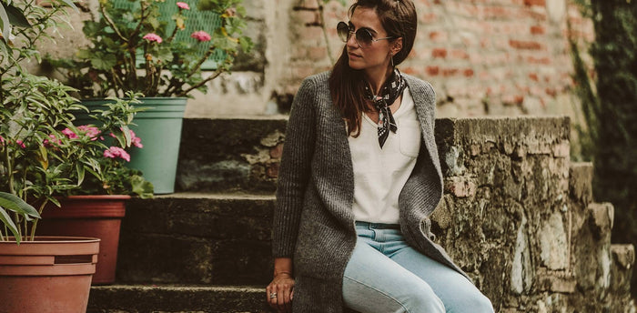 The Frida Cardigan in Charcoal