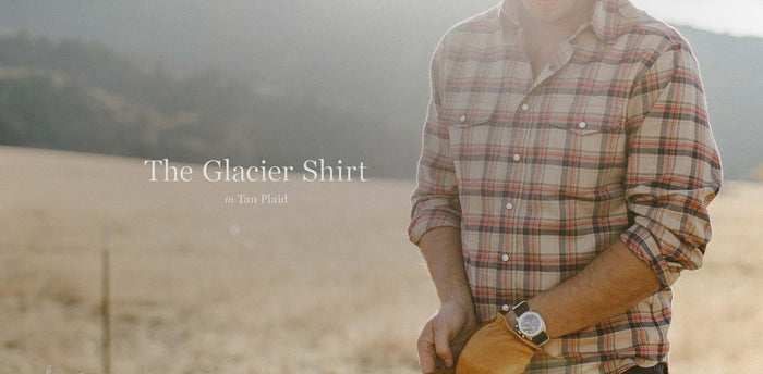 The Glacier Shirt in Tan Plaid