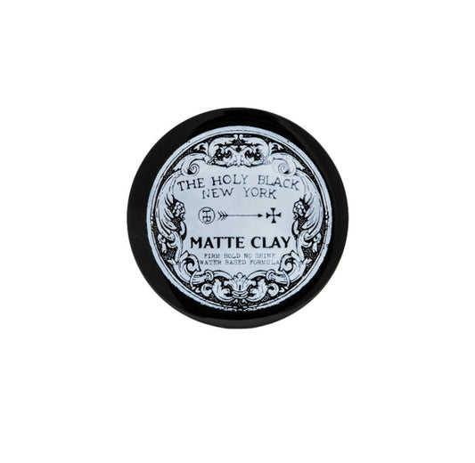 The Holy Black Matte Clay Hair Pomade 4oz