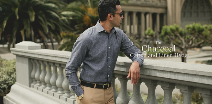 The Hyde in Charcoal Cotton and Linen