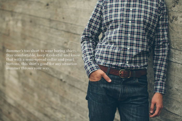 The Hyde in Navy Washed Poplin