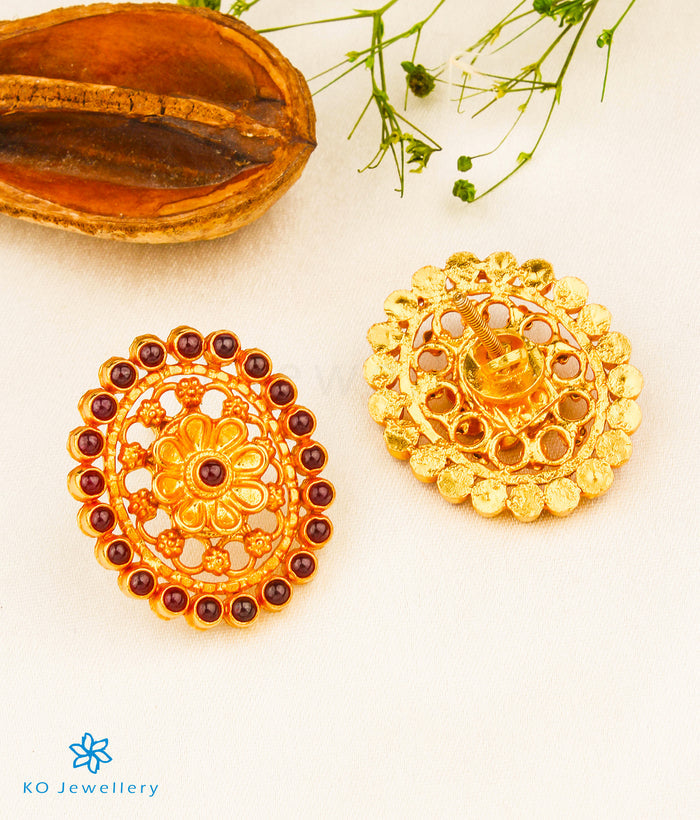 The Ihita Silver Kempu Earrings