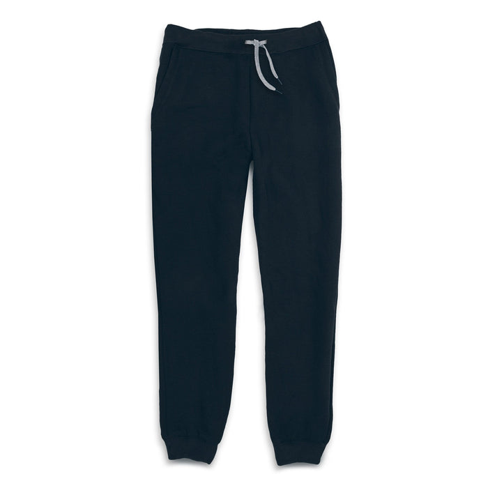 The Merino Sweatpant in Black Fleece