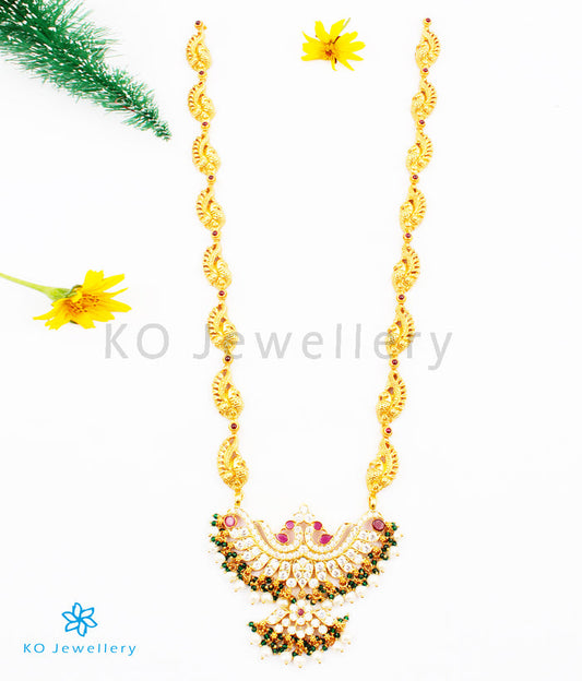 The Ninasam Silver Peacock Necklace