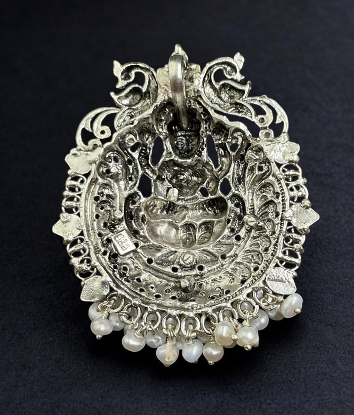 The Saira Silver Lakshmi  Pendant