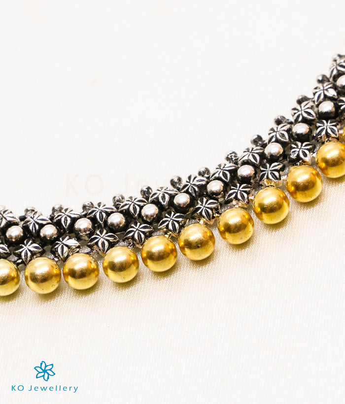 The Samanvaya Antique Silver Necklace (2 tone)