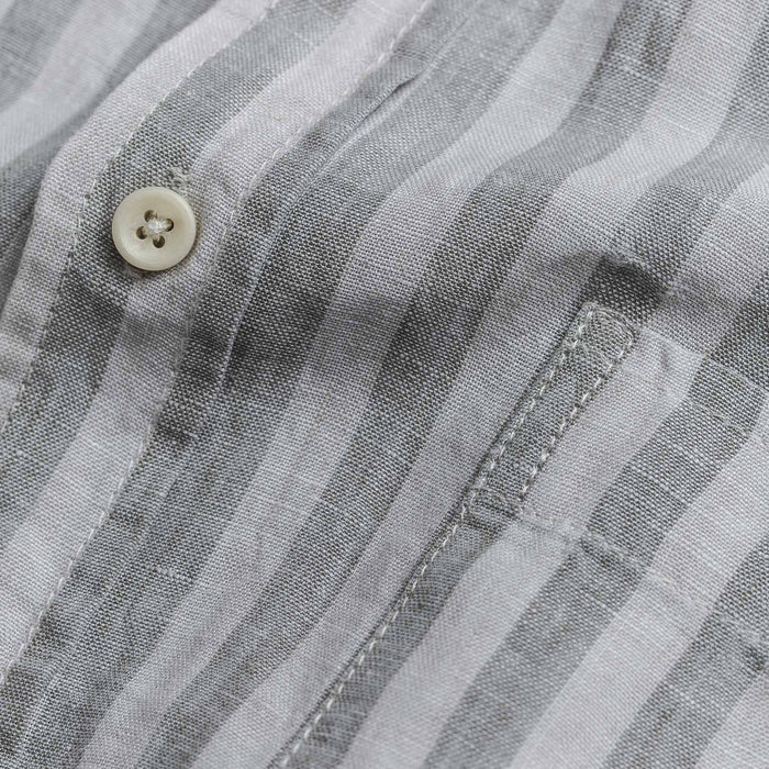 The Short Sleeve California in Grey Stripe
