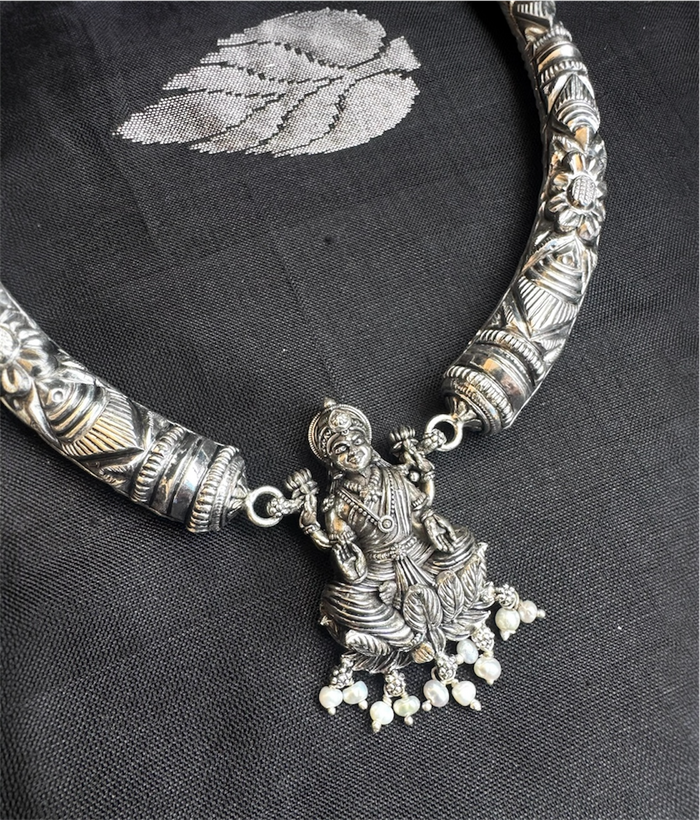 The Shyama Silver Lakshmi Kanti Necklace