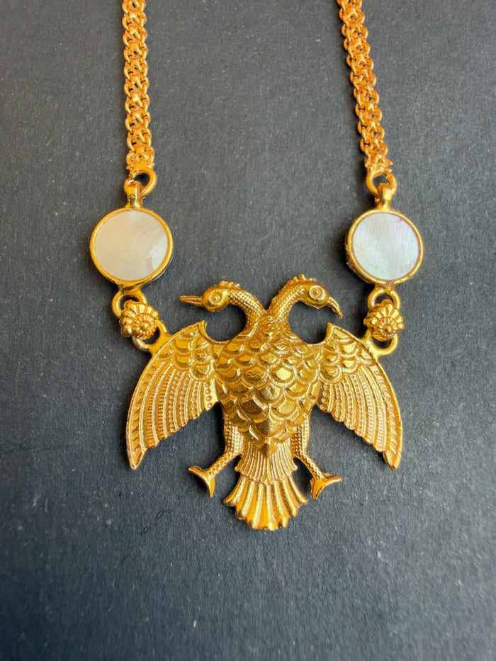 The Srihita Silver Gandaberunda Necklace & Earrings
