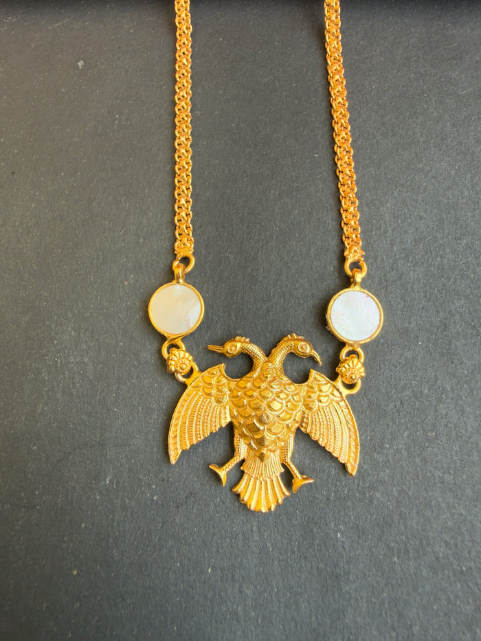 The Srihita Silver Gandaberunda Necklace & Earrings
