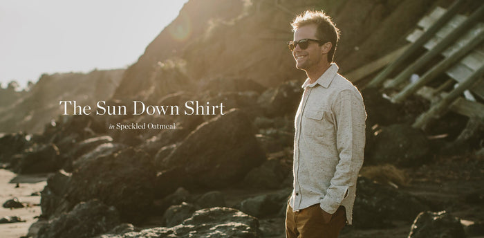 The Sun Down Shirt in Speckled Oatmeal