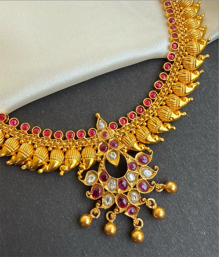 The Tanuja Silver Paisley Necklace