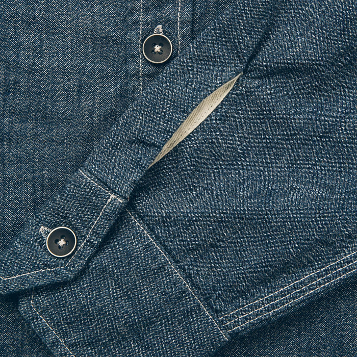 The Utility Shirt in Indigo Salt & Pepper Chambray