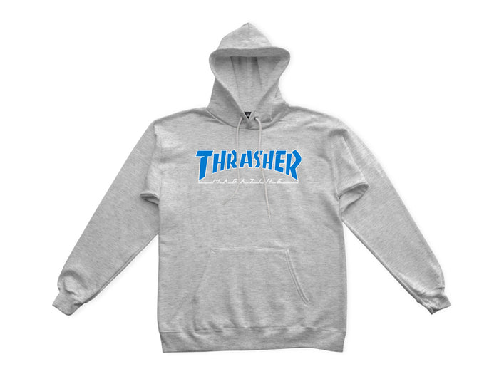 Thrasher - Outlined Logo Hooded Fleece - Lite Steel / Blue