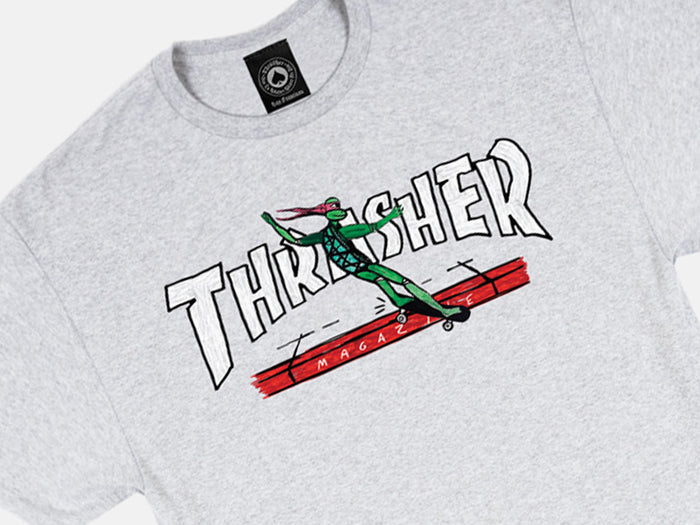 Thrasher - Red Curbs T-Shirt - Ash Grey