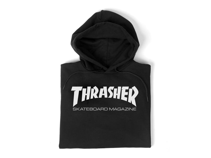 Thrasher - Skate Mag Hooded Fleece - Black / White
