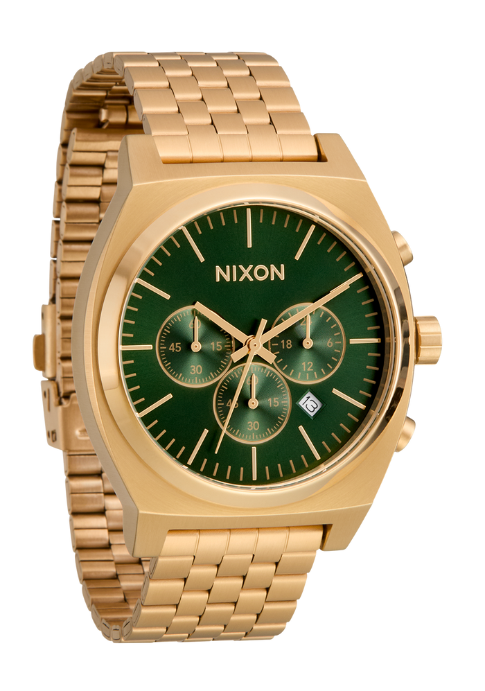 Time Teller Chrono - Gold / Green Sunray