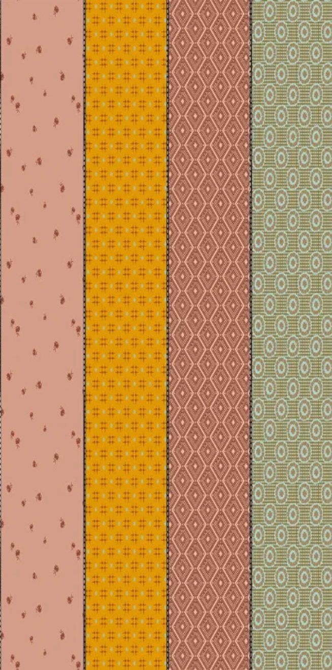 Trentham 18292 12 (F3229)- Gathered Lollie- Fat Quarter