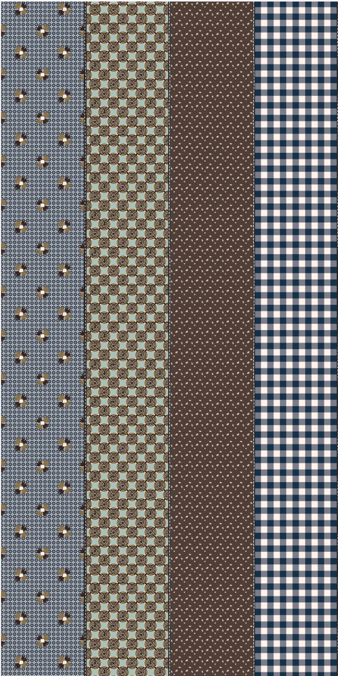Trentham 18294 12 (F3233)- Gathered Lollie- Fat Quarter