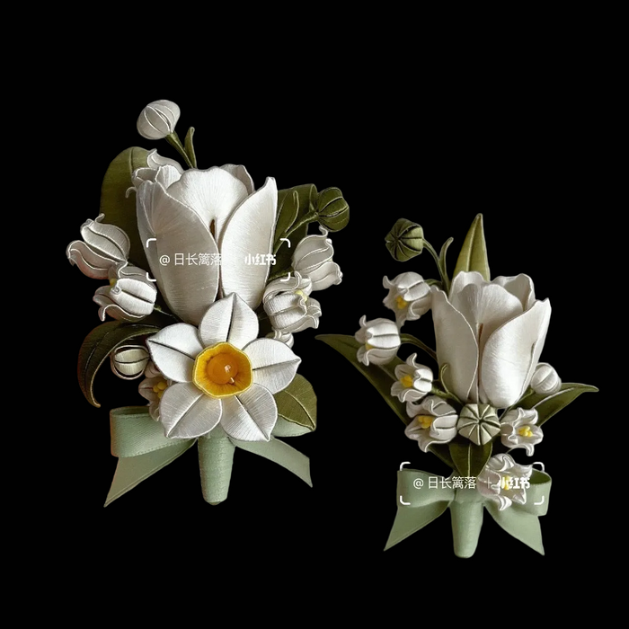Tulip Bespoke Corsage - Silk Corsage(Chanhua)
