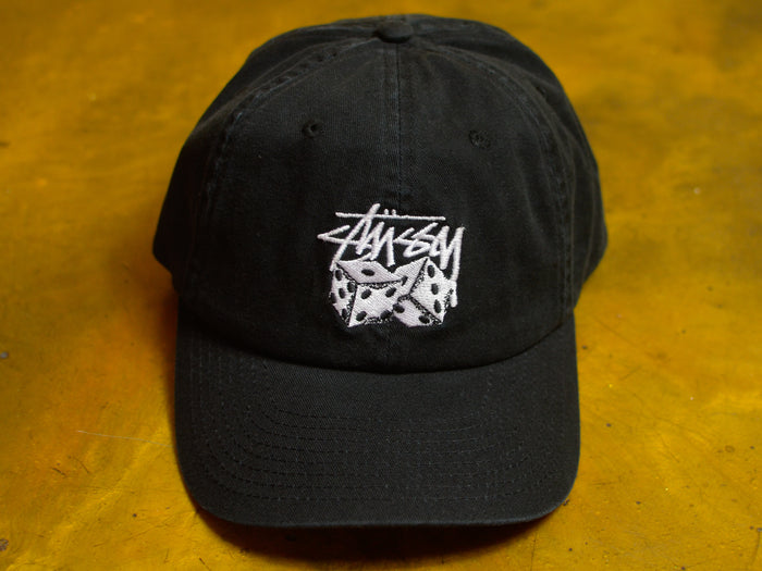 Two Dice Washed Low Pro Cap - Black
