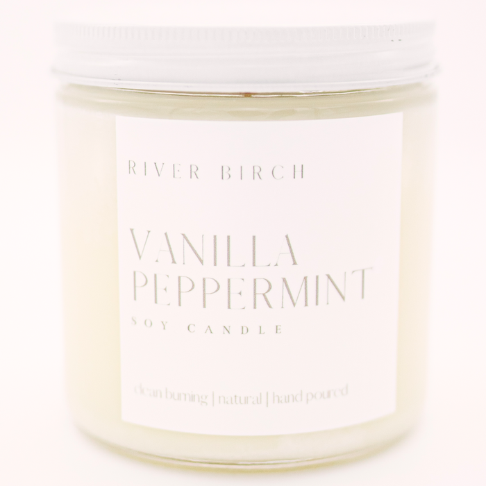 Vanilla Peppermint - 16 oz Clear Jar