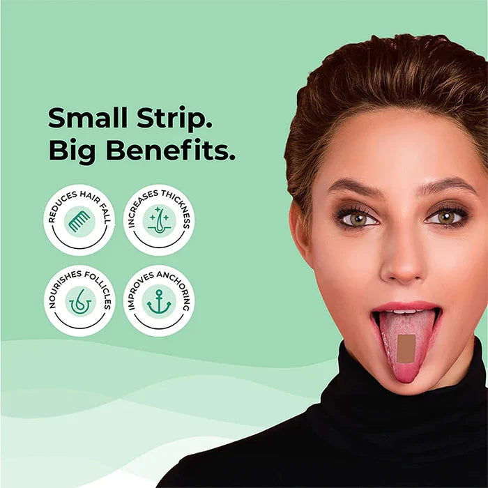 Wellbeing Nutrition Melts Into Hair Fall Control 30 Strips Per Pack
