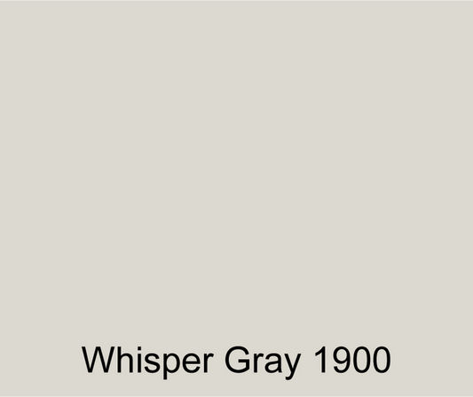 Whisper Gray color swatch for colored polyester gel coat resin that creates high quality finished parts.