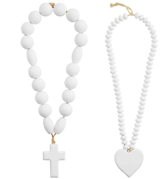 White Bead Decor