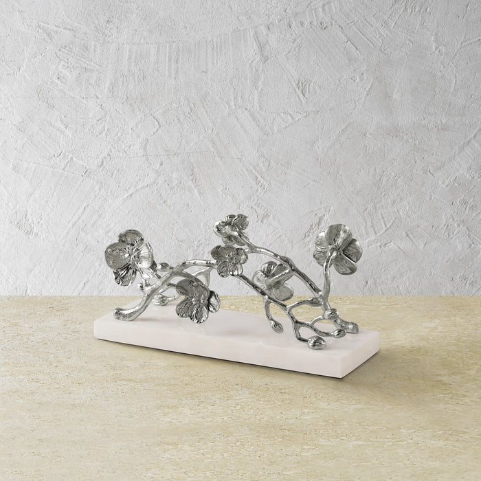 White Orchid Vertical Napkin Holder