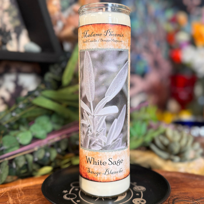 White Sage Spell Candle