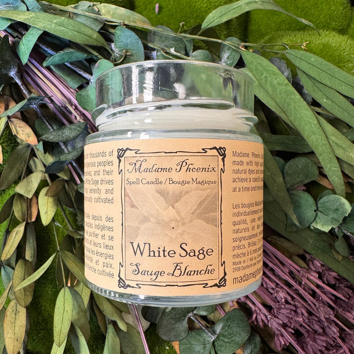 White Sage Spell Candle