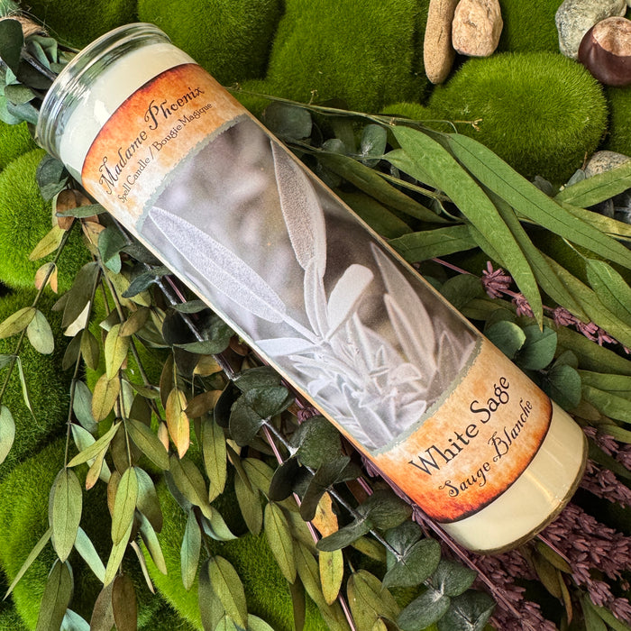 White Sage Spell Candle