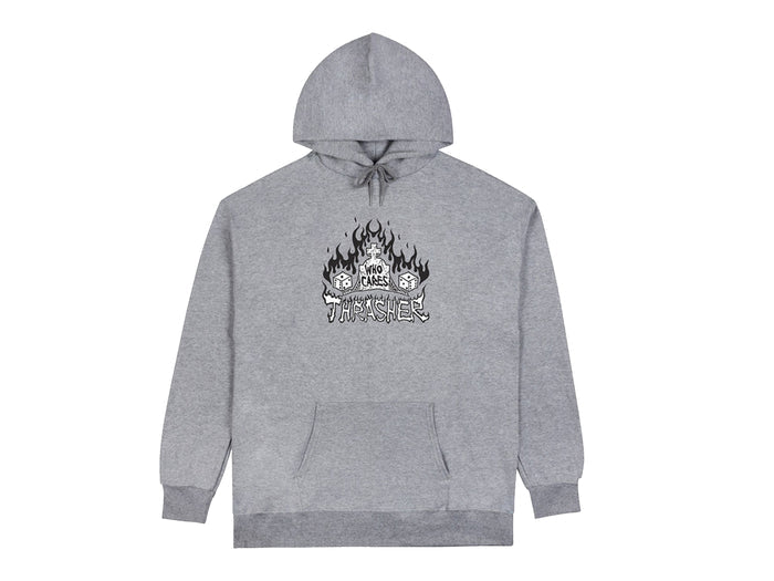 Who Cares? Hooded Fleece - Sport Grey