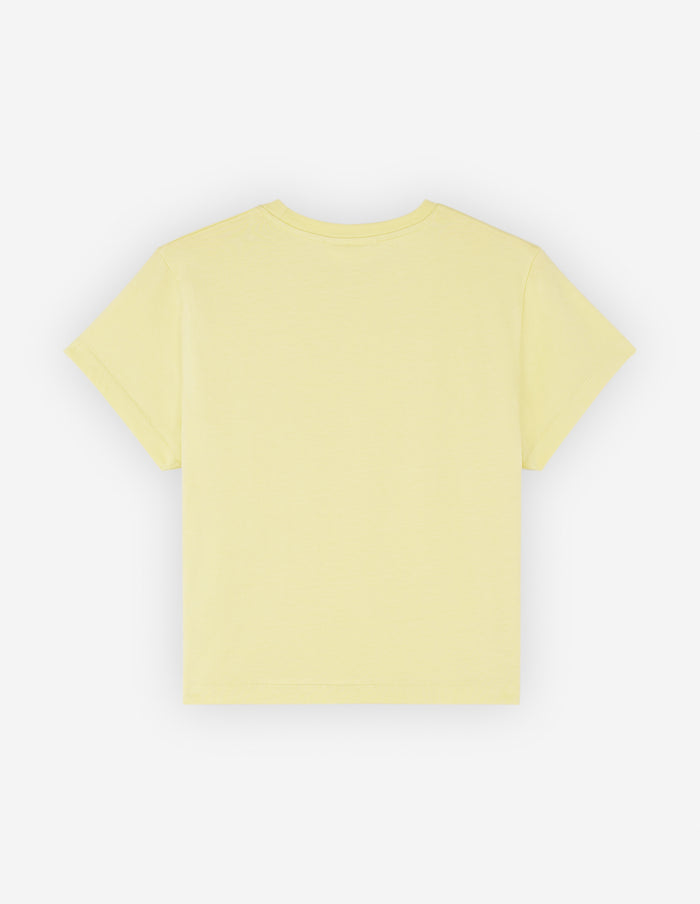 Women's Baby Fox Patch Baby Tee-shirt Chalk Yellow