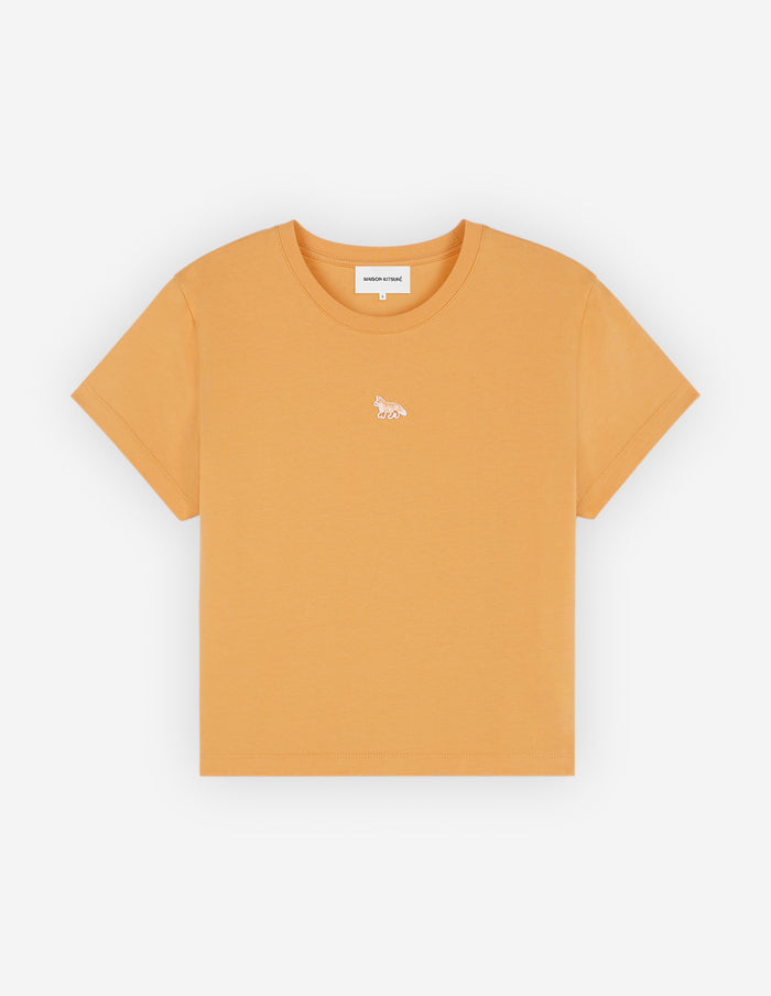 Women's Baby Fox Patch Baby Tee-shirt Sunset Orange